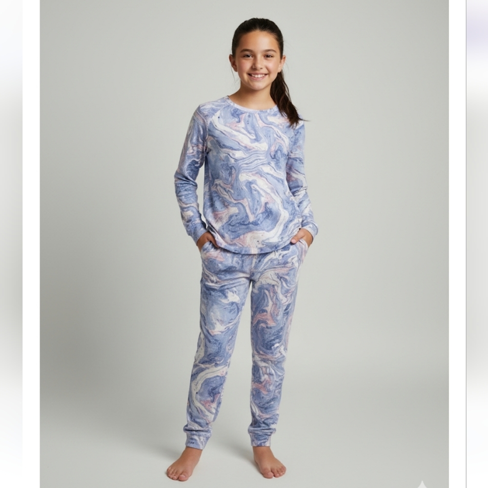 Nwt PJ Salvage Girls' Long Sleeve Top and Bottom Lounge Set XL/16